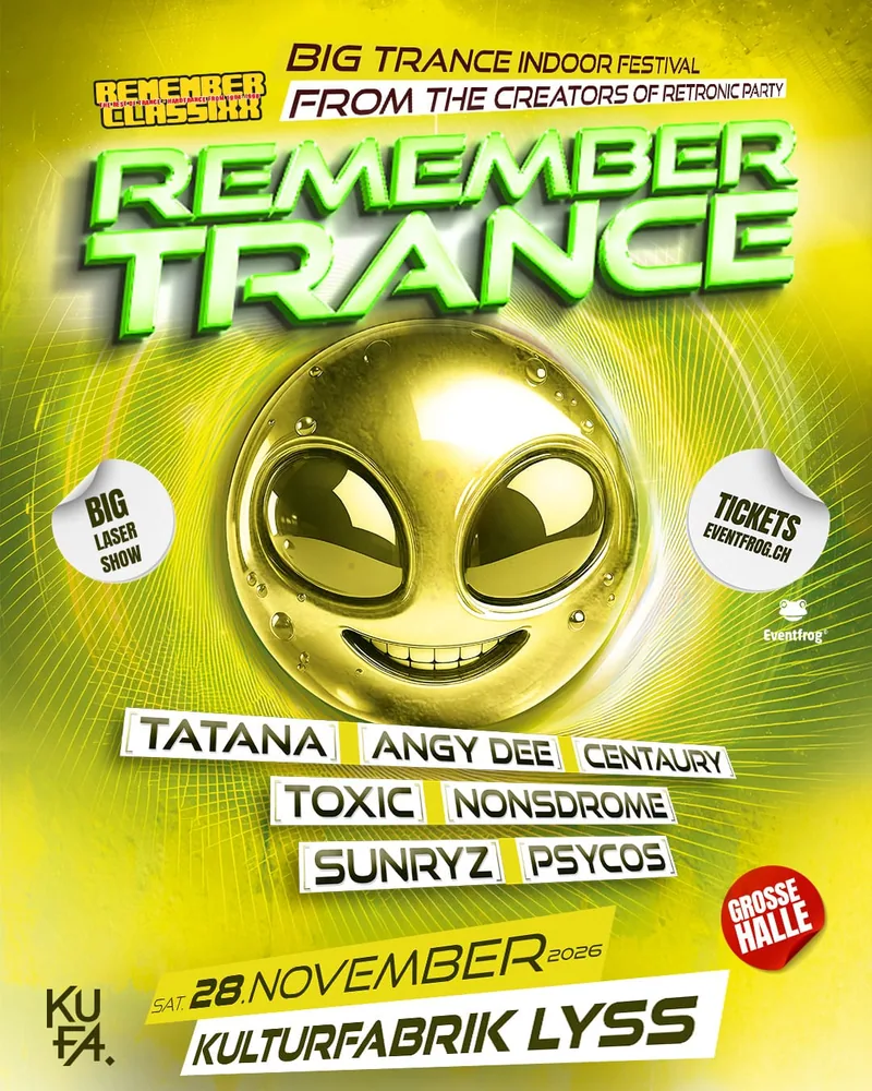 Flyer REMEMBER TRANCE